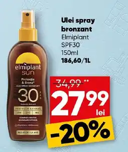 PROFI Ulei spray bronzant Elmiplant SPF30 Ofertă