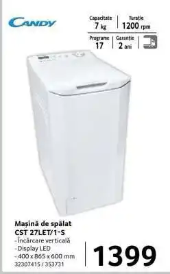 Selgros Mașină de spălat CST 27LET/1-S Ofertă