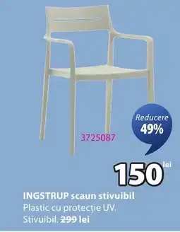 JYSK Ingstrup scaun stivuibil Ofertă