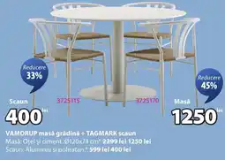 JYSK Vamdrup masă grădină + tagmark scaun Ofertă