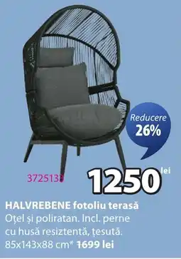 JYSK Halvrebene fotoliu terasǎ Ofertă