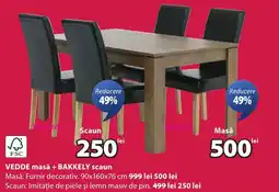 JYSK Vedde masǎ + bakkely scaun Ofertă