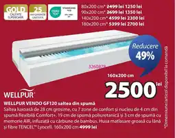 JYSK Wellpur vendo gf120 saltea din spumă Ofertă