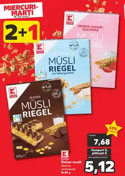 Kaufland Baton musli Ofertă