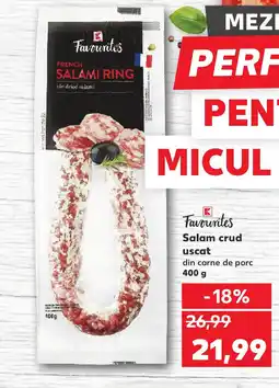Kaufland Salam crud uscat Ofertă
