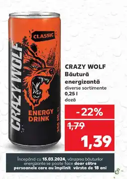 Kaufland CRAZY WOLF Băutură energizantă Ofertă