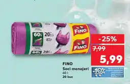 Kaufland FINO Saci menajeri Ofertă