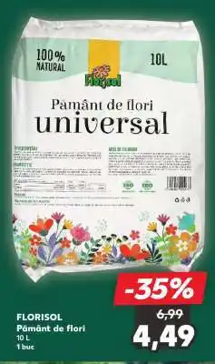 Kaufland FLORISOL Pământ de flori Ofertă