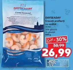 Kaufland DAYSEADAY Creveți prefierți cu codiță Ofertă