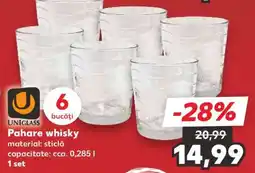 Kaufland Pahare whisky Ofertă