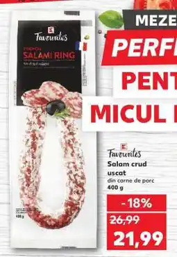 Kaufland Salam crud uscat Ofertă