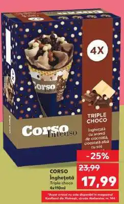 Kaufland CORSO Înghețată Triple choco Ofertă