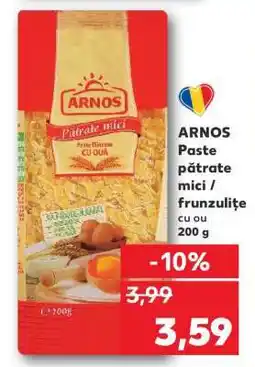 Kaufland ARNOS Paste pătrate mici / frunzulițe cu ou 200 g Ofertă