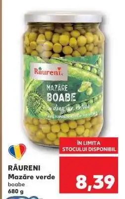 Kaufland RÂURENI Mazăre verde boabe Ofertă