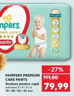 Kaufland PAMPERS PREMIUM CARE PANTS Ofertă