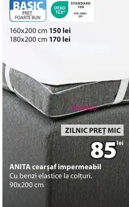 JYSK Anita cearşaf impermeabil Ofertă