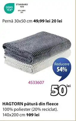 JYSK Hagtorn pătură din fleece Ofertă