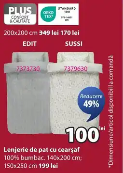 JYSK Lenjerie de pat cu cearsaf Ofertă