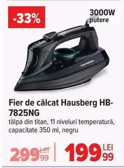 Carrefour Fier de călcat Hausberg HB-7825NG Ofertă