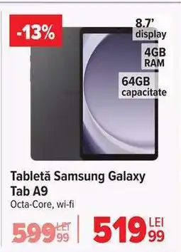 Carrefour Tabletă Samsung Galaxy Tab A9+ Ofertă