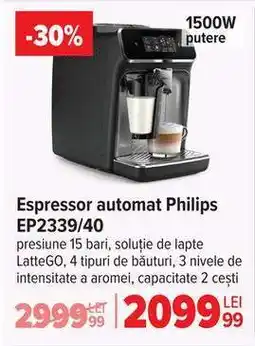 Carrefour Espressor automat Philips EP2339/40 Ofertă