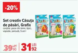 Carrefour Set creativ Căsuță de păsări, Grafix Ofertă