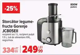 Carrefour Storător legume-fructe Gorenje JC805EII Ofertă