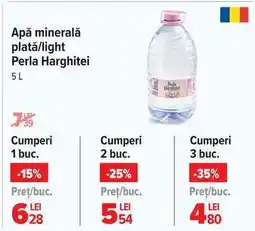Carrefour Apa minerală plată/light Perla Harghitei Ofertă