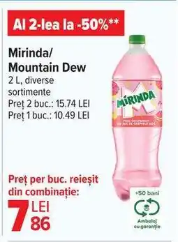 Carrefour MIRINDA/MOUNTAIN DEW Ofertă