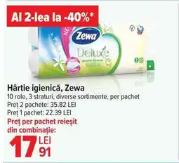 Carrefour Hârtie igienică, Zewa Ofertă