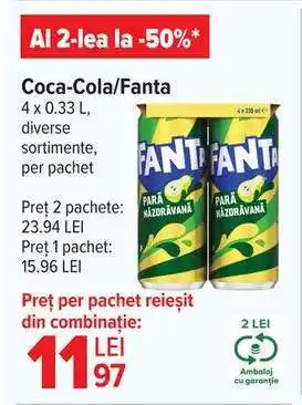 Carrefour COCA COLA / FANTA Ofertă