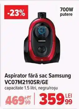 Carrefour Aspirator fără sac Samsung VC07M2110SR/GE Ofertă