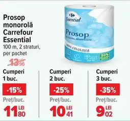 Carrefour Prosop monorola Carrefour Essential Ofertă