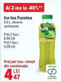 Carrefour Ice Tea Fuzetea Ofertă