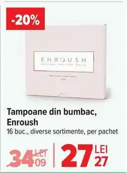 Carrefour Tampoane din bumbac Enroush Ofertă