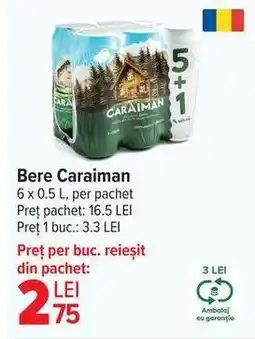 Carrefour Bere Caraiman Ofertă