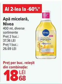 Carrefour Apă micelară Nivea Ofertă