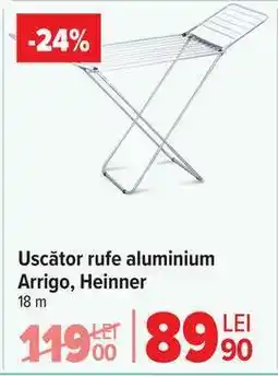 Carrefour Uscător rufe aluminium Arrigo, Heinner Ofertă
