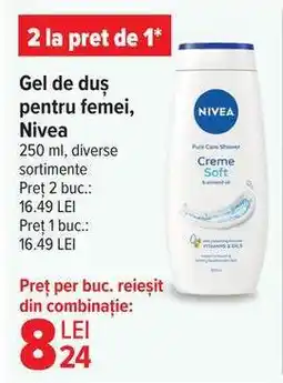 Carrefour Gel de duș pentru femei, Nivea Ofertă