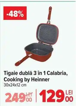 Carrefour Tigaie dublă 3 în 1 Calabria, Cooking by Heinner Ofertă