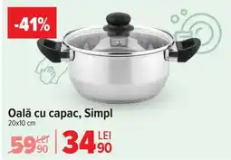 Carrefour Oală cu capac, Simpl Ofertă