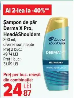 Carrefour Șampon de păr Derma X Pro, Head&Shoulders Ofertă