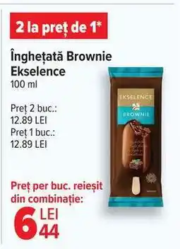 Carrefour Înghețată Brownie Ekselence Ofertă