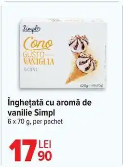Carrefour Înghețată cu aromă de vanilie Simpl Ofertă