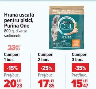 Carrefour Hrană uscată pentru pisici, Purina One Ofertă