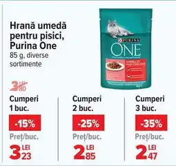 Carrefour Hrană umedă pentru pisici, Purina One Ofertă