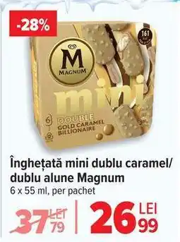 Carrefour Înghețată mini dublu caramel/dublu alune Magnum Ofertă