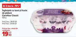 Carrefour Înghețată cu iaurt și fructe de pădure, Carrefour Classic Ofertă