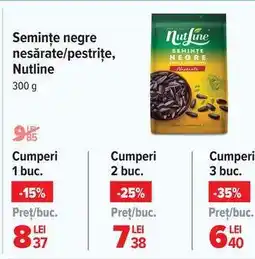 Carrefour Semințe negre nesărate/pestrițe, Nutline Ofertă