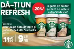 Carrefour Băutură pe bază de lapte și cafea Caffe Latte Starbucks Ofertă